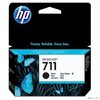 HP CZ129A Картридж №711, Black  {Designjet T120/T520, Black (38ml)}