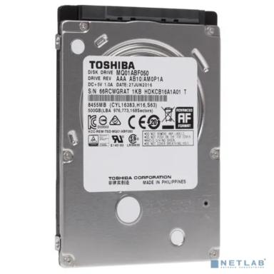 500Gb Toshiba (MQ01ABF050) {Serial ATA III, 5400 rpm, 8Mb buffer, 7mm}