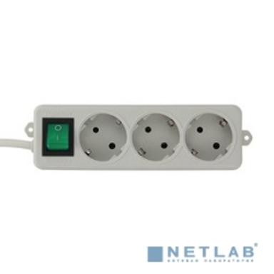 Гарнизон Сетевой фильтр EL-NB-G3-W-3, 3 евророзетки с выключателем и заземлением, допустимый ток 10А, длина 3м.