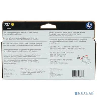 HP B3P21A Картридж №727, Yellow {Designjet T920/T1500, Yellow (130ml)}