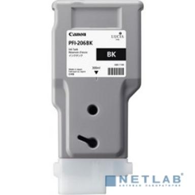 Canon PFI-206Bk  5303B001 Картридж для iPF6400/6450, Черный, 300ml