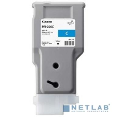 Canon PFI-206C  5304B001 Картридж для iPF6400/6450, Голубой,  300ml