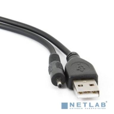 Gembird/Cablexpert CC-USB-AMP25-0.7M Кабель USB 2.0 Pro  , AM/DC 2,5мм 5V 2A (для планшетов Android), 0.7м, экран, черный, пакет 