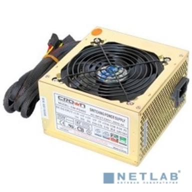 CROWN Блок питания  CM-PS450W smart  (20+4in, 120mm FAN, SATA*2, PATA(big Molex)*4, FDD*1, 4+4pin, Lines 1x12V OEM)