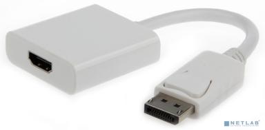 Gembird Переходник DisplayPort - HDMI , 20M/19F, белый (A-DPM-HDMIF-002-W)