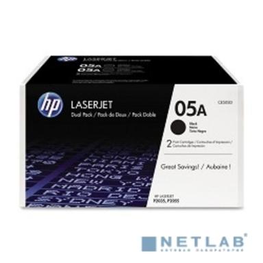HP CE505D Картридж ,Black{LJ P2055/P2035, Black, Dual-pack}