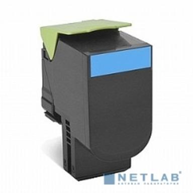 Lexmark 80C8HC0 Тонер-картридж, Cyan {CX410/CX510, LRP (3K)}