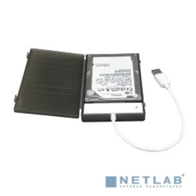 AgeStar SUBCP1 BLACK Внешний корпус 2.5" SATA HDD/SSD AgeStar SUBCP1 (BLACK) USB2.0, пластик, черный, безвинтовая конструкция [10610]