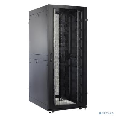 ЦМО Шкаф серверный ПРОФ напольный 42U (800x1200) дверь перфор., задние двойные перфор., черный, в сборе (ШТК-СП-42.8.12-48АА-9005) (1 коробка)