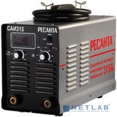 Ресанта САИ 315 65/25 Сварочный аппарат инверторный [65/25] {380В±10%, макс.3*25А, 20А-315А, ПВ 70%, напр. холостого хода 85В, напр. 32,6В, макс. диаметр электрода 6,мм, 10 кг}