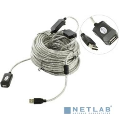 Aopen Кабель-адаптер USB2.0-repeater, удлинительный активный <Am-->Af> 25м (ACU823-25M) [6938510851352]