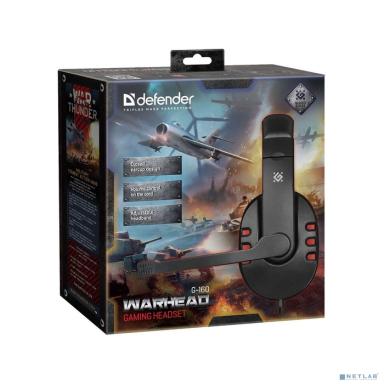 Defender Warhead G-160 черный, кабель 2,5 м [64113]
