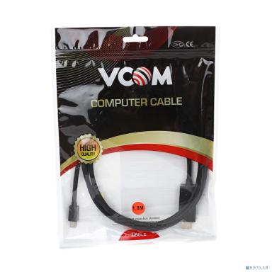 VCOM CG695-B Кабель-переходник Mini DisplayPort M => HDMI M 1.8m [6937510859498]