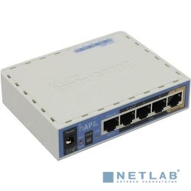 MikroTik RB952Ui-5ac2nD Беспроводной маршрутизатор hAP ac Lite 2.4+5 ГГц, 802.11a/b/g/n/ac, MIMO 2x2, 5x Ethernet