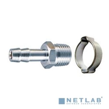 FUBAG Переходник 1/2"М на елочку 10мм с обжимным кольцом 10*15мм блистер  [180264 B]