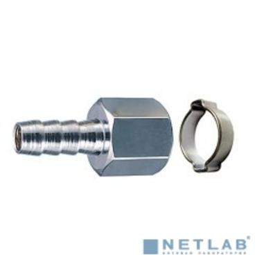 FUBAG Переходник 1/4"F на елочку 10мм с обжимным кольцом 10х15мм блистер  [180252 B]