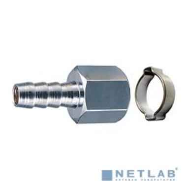 FUBAG Переходник 1/4"F на елочку 6мм с обжимным кольцом 6х11мм блистер  [180250 B]