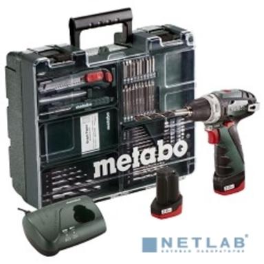 Metabo PowerMaxx BS Basic Set Безударная дрель-шуруповерт [600080880] { 10.8В 2x2.0Ач с наб.осн }