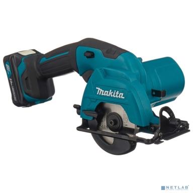 Makita HS301DWAE Пила дисковая аккумуляторная [HS301DWAE] {10.8В,2х2Ач Li-ion(слайдер),1500об\м,диск-ф85мм,рез-25.5мм,1.6кг,чем}