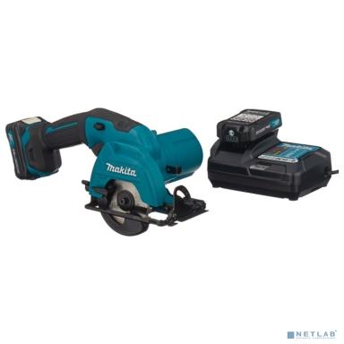 Makita HS301DWAE Пила дисковая аккумуляторная [HS301DWAE] {10.8В,2х2Ач Li-ion(слайдер),1500об\м,диск-ф85мм,рез-25.5мм,1.6кг,чем}