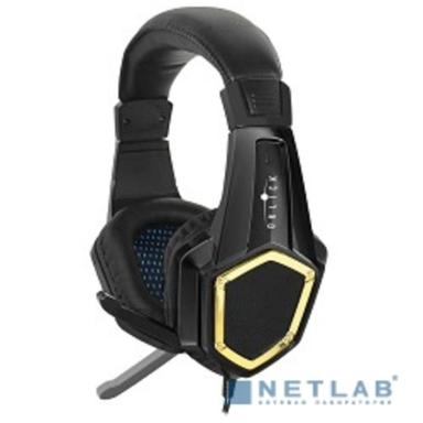 Oklick HS-L310G черный/золотой {1.5м мониторы оголовье (LPS-1530)} [359483]