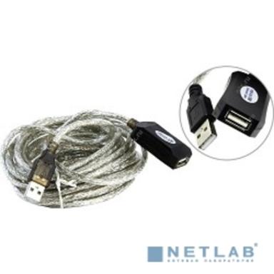 Aopen/Qust Кабель-адаптер USB2.0-repeater, удлинительный активный <Am-->Af> 5м (ACU823-5M) [6938510851314]