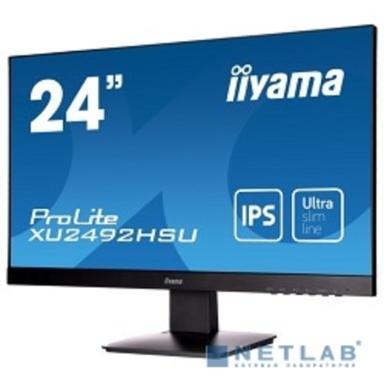 LCD IIYAMA 23.8" XU2492HSU-B1 (A)черный {IPS LED 1920x1080 5ms 16:9 250cd 178гр/178гр D-Sub HDMI DisplayPort 2Wx2}