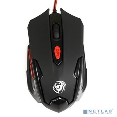 Мышь MGK-10U Dialog Gan-Kata - игровая, 6 кнопок + ролик прокрутки, USB, черная           