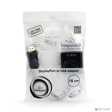 Cablexpert Переходник DisplayPort - VGA A-DPM-VGAF-02, 20M/15F, кабель 15см, пакет