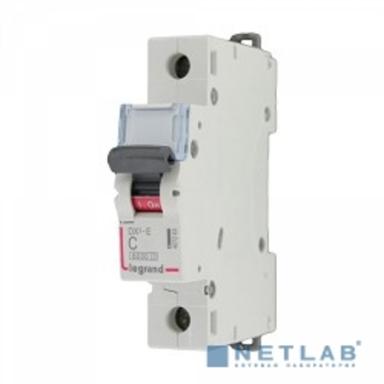 Legrand 407261 Автоматический выключатель DX3-E 6000 - 6 кА - тип характеристики C - 1П - 230/400 В~ - 10 А - 1 модуль