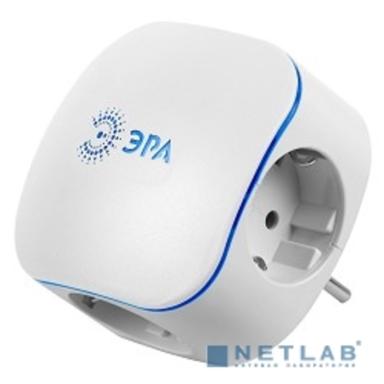 ЭРА Б0015243 Разветвитель электрический SP-3e-USB-2A на 3 розетки + 2 USB с заземлением со шторками 16А белый