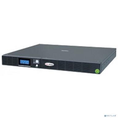 CyberPower OR1000ERM1U ИБП {Line-Interactive, 1000VA/600W USB/RS-232/SNMPslot /RJ11/45 (4+2 IEC С13), 6В/7 Ач х 4}