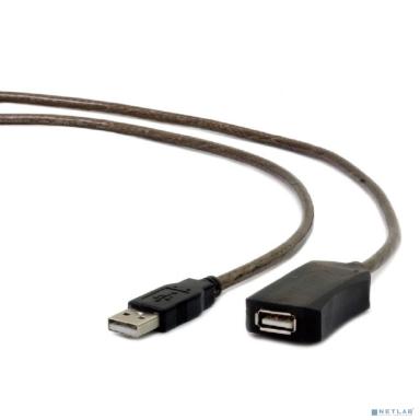Gembird/Cablexpert Кабель удлинитель USB 2.0 активный AM/AF, 10м (UAE-01-10M)