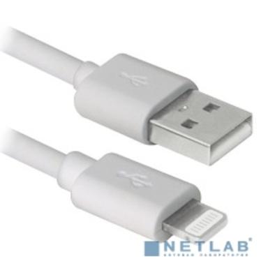 Defender USB кабель ACH01-03BH белый, USB(AM)-Lightning, 1м (87479)