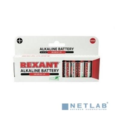 Rexant (30-1026) Батарейка алкалиновая AA/LR6, 1,5В, 12 шт, блистер