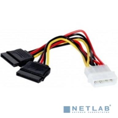 Exegate EX138935RUS Кабель питания 2xSATA (от разъема Molex (IDE)  блока питания), 15см Exegate