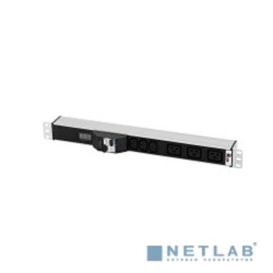 REM Блок розеток Rem-32 с авт., и амп., 3 IEC 60320 C13, 3 IEC 60320 C19, 32А, алюм., 19", колодка (R-32-3C13-3C19-A-Am-440-K)