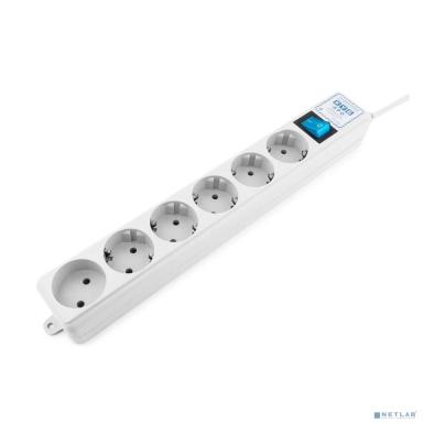 PowerCube PRO Фильтр-удлинитель (SPL(5+1)-16B-P-1,9М) 1.9 м, 6 розеток, 16А/3,5кВт, LC контур - подавление В/Ч помех {13062}