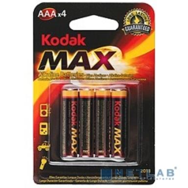 Kodak LR03-4Bl Max Super Alkaline [K3A-4] (40/200/32000) (4 шт. в уп-ке)