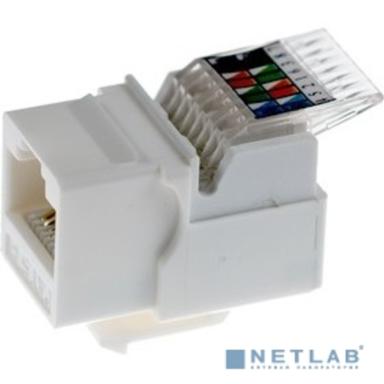 Rexant (03-1012) Модуль Keystone Jack RJ-45(8P8C), UTP, CAT 5e, тип 180 градусов, самозажимной, белый