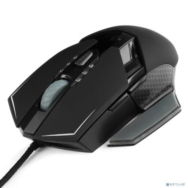 Гарнизон Мышь игровая GM-750G, "Альтаир 2", код "Survarium", USB, чип Х3, черн., софт тач, 2400 DPI