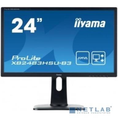 LCD IIYAMA 24" XB2483HSU-B3(C) черный {AMVAA LED 1920x1080 4ms 16:9 3000:1 250cd 178/178 D-Sub HDMI DisplayPort 2Wx2}