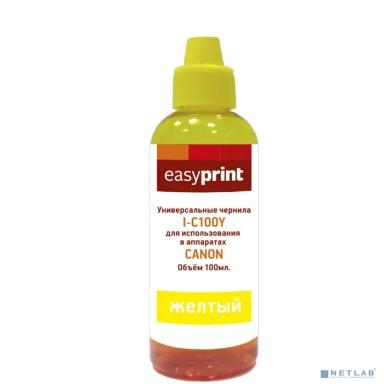 Easyprint Чернила I-C100Y универсальные для Canon (100мл.) жёлтый