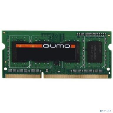 QUMO DDR3 SODIMM 4GB QUM3S-4G1600K11L PC3-12800, 1600MHz, 1.35V