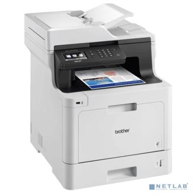 Brother DCP-L8410CDW МФУ, A4, цветной лазерный,  31стр/мин, 512Мб, дуплекс, ADF50, GigaLAN, WiFi, USB (старт.картриджи 3000/1800стр)(DCPL8410CDWR1)