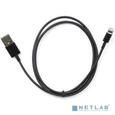 Cablexpert Кабель USB 2.0 AM/Lightning, для iPhone5/6/7/8/X, IPod, IPad, 1м, черный, пакет (CC-USB-AP2MBP)
