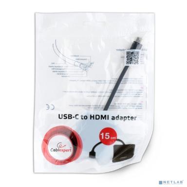 Cablexpert Переходник USB Type-C/HDMI, 15см, пакет (A-CM-HDMIF-01)