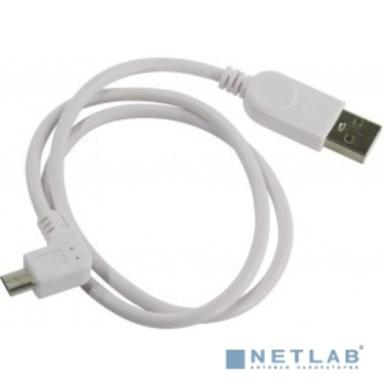 ORIENT MU-205W2, Кабель Micro USB 2.0, Am -> micro-Bm (5pin) угловой, правый угол 90°, 0.5 м, белый