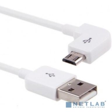 ORIENT MU-215RB, Кабель Micro USB 2.0, Am -> micro-Bm (5pin) угловой, правый угол 90°, 1.5 м, белый