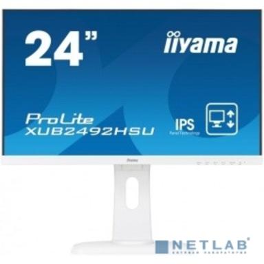 LCD IIYAMA 23.8" XUB2492HSU-W1 белый {IPS LED 1920x1080 5ms 16:9 1000:1 250cd 178гр/178гр D-Sub DisplayPort HDMI 2x2W}